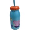 BOTELLA CON CAÑA PEPPA PIG 300ML