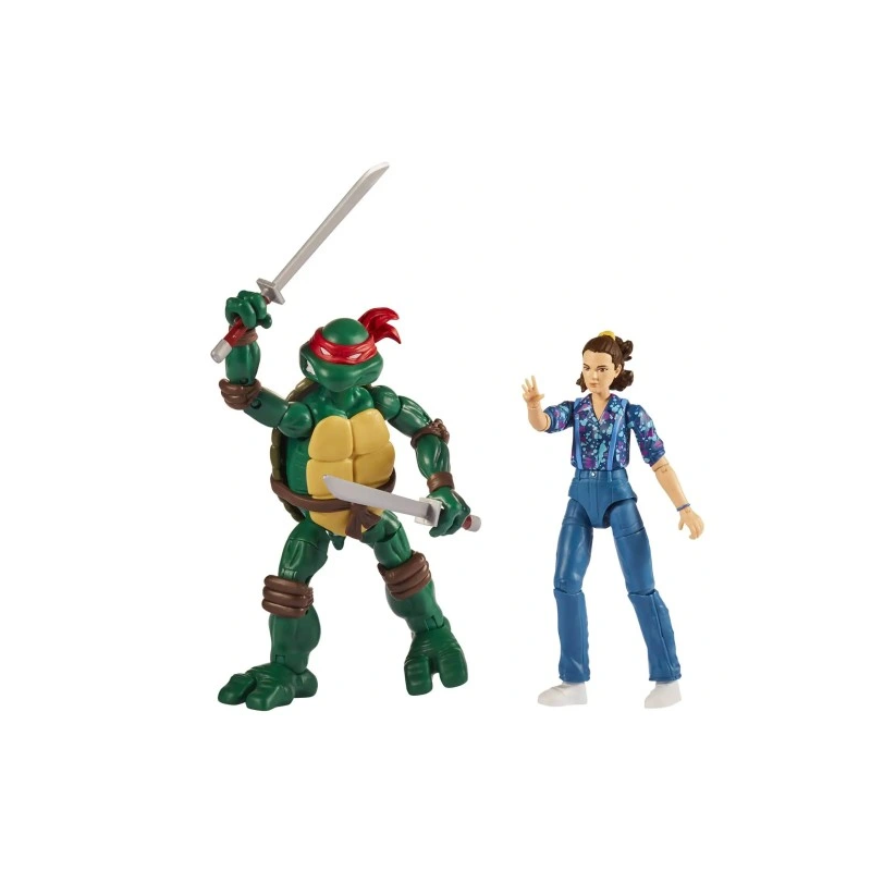 PACK FIGURAS STRANGER THINGS/TORTUGAS NINJA (ELEVEN-LEONARDO)