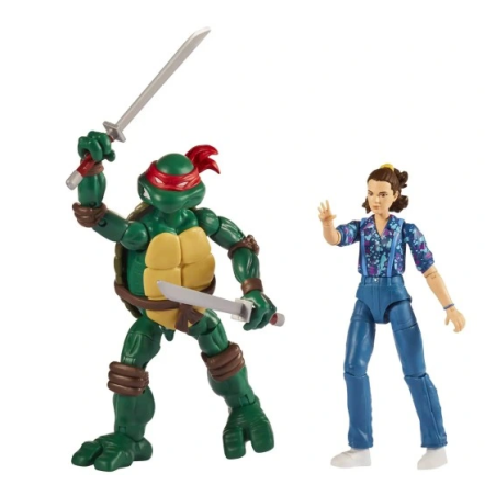 PACK FIGURAS STRANGER THINGS/TORTUGAS NINJA (ELEVEN-LEONARDO)