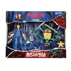 PACK FIGURAS STRANGER THINGS/TORTUGAS NINJA (ELEVEN-LEONARDO)