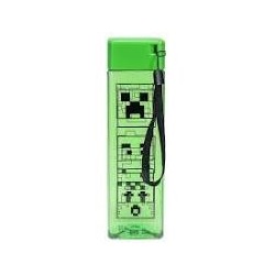 BOTELLA MINECRAFT CREEPER TRANSPARENTE