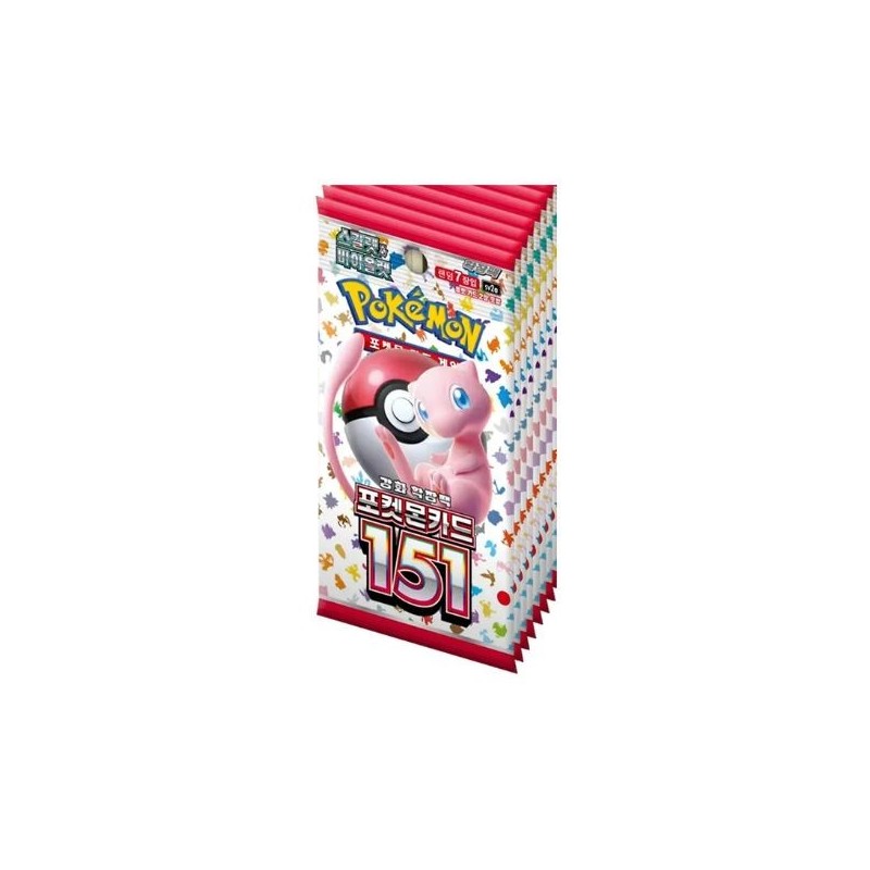 SOBRE CARTAS POKEMON TCG 151 COREANO