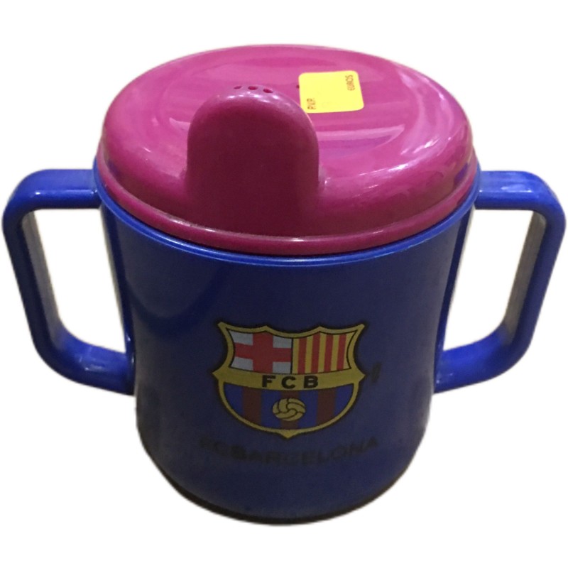 VASO BEBÉ CON TAPA BARÇA