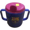 VASO BEBÉ CON TAPA BARÇA