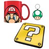 PACK REGALO SUPER MARIO (TAZA+LLAVERO+POSAVASOS)