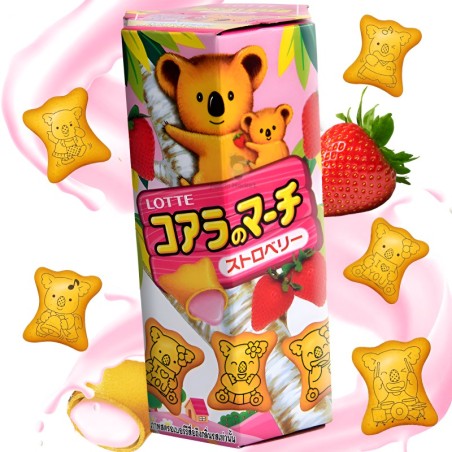 GALLETAS LOTTE KOALA´S MARCH SABOR A FRESA 37G