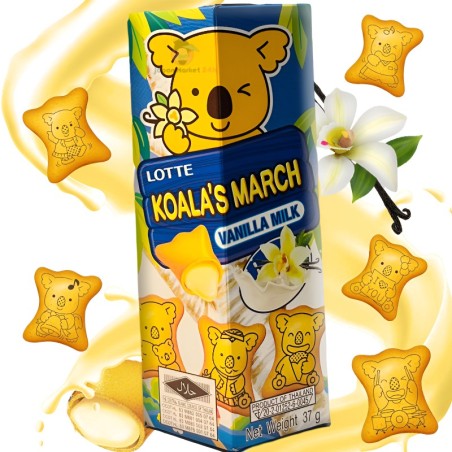 GALLETAS LOTTE KOALA´S MARCH SABOR A VAINILLA 37G