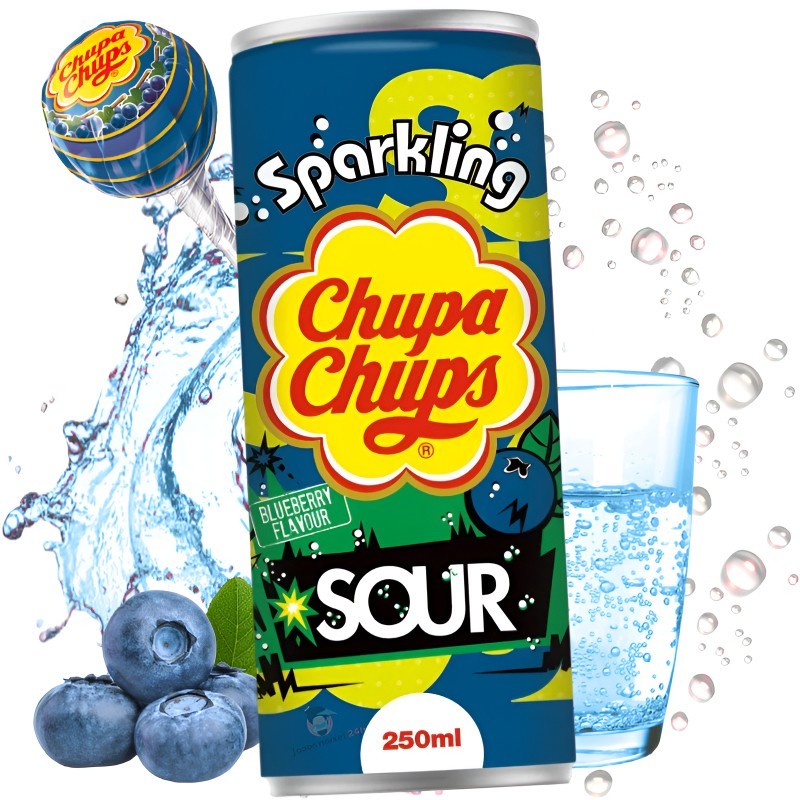 REFRESCO CHUPA CHUPS SOUR SABOR A ARÁNDANOS