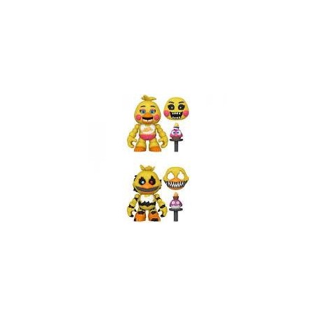 FNAF FIGURA SNAPS! (TOY CHICA AND NIGHTMARE CHICA 9cm)
