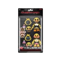 FNAF FIGURA SNAPS! (TOY CHICA AND NIGHTMARE CHICA 9cm)