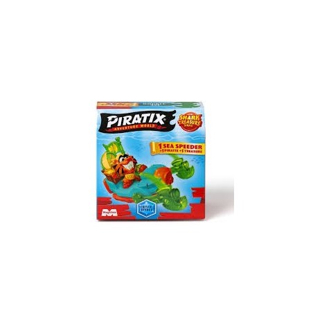 PIRATIX ADVENTURE WORLD SHARK TRESURE SERIES (1 PIRATIX + 1TREASURE)