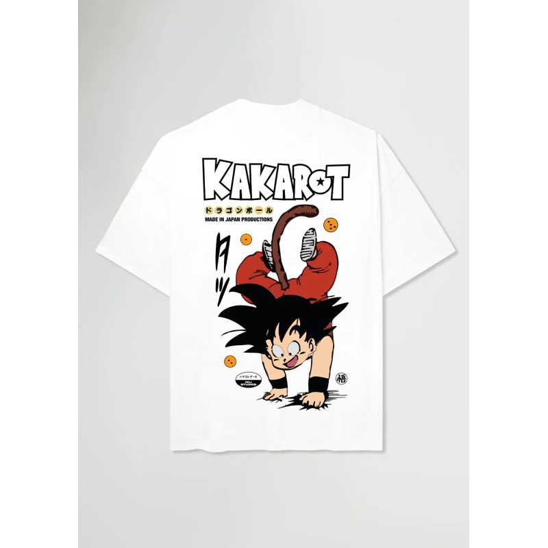 Camiseta MADE IN JAPAN BLANCA DRAGON BALL KAKAROT