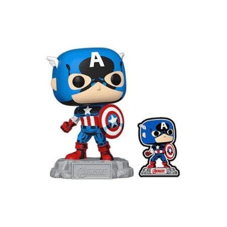 FUNKO POP! AVENGERS BEYOND EATH'S MIGHTIEST (CAPTAIN AMERICA WITH PIN) 1290