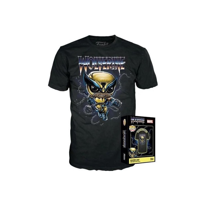 CAMISETA MARVEL WOLVERINE (TALLA XL) + POCKET POP
