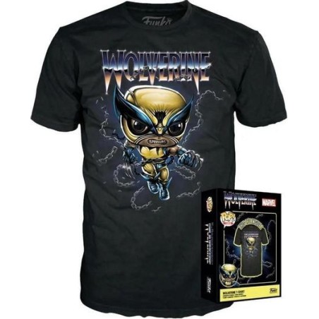 CAMISETA MARVEL WOLVERINE (TALLA XL) + POCKET POP