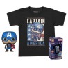 CAMISETA MARVEL CAPTAIN AMERICA (TALLA L) + POCKET POP
