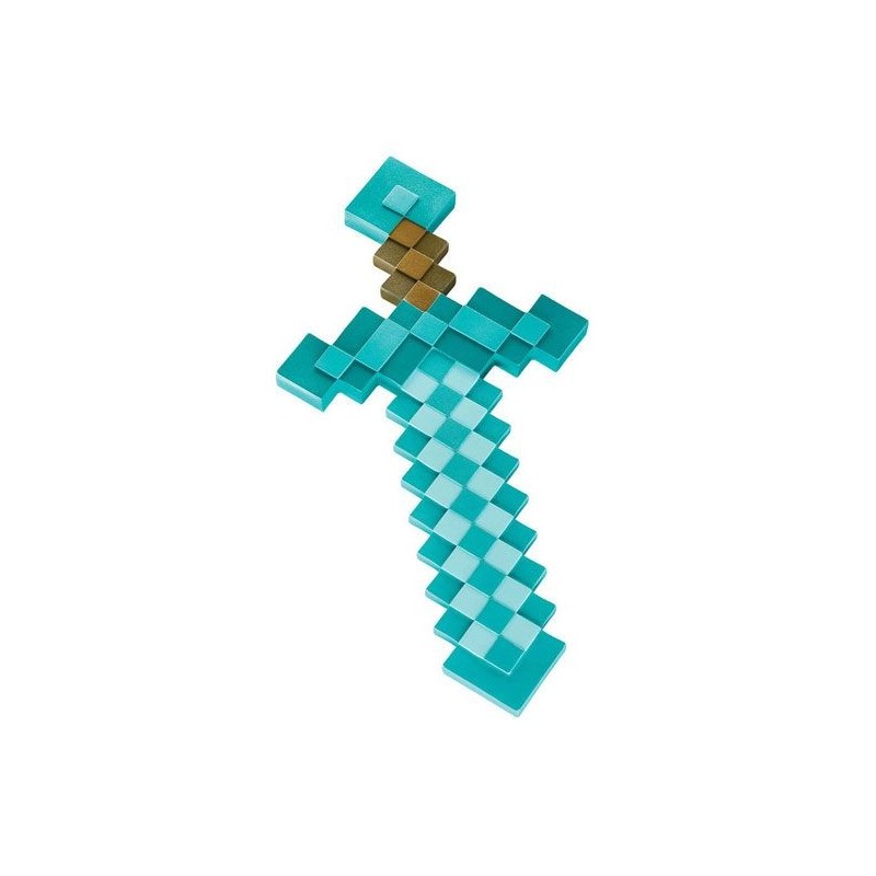 MINECRAFT RÉPLICA PLÁSTICO DIAMOND SWORD 51 CM