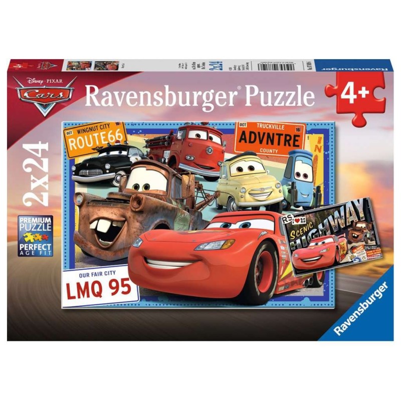 PUZZLE DISNEY CARS RAVENSBURGUER 2X24