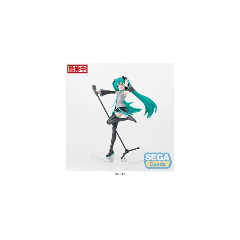 FIGURA HATSUNE MIKU SERIES ESTATUA LUMINASTA PVC PROJECT DIVA MEGA39'S 15TH DIVA VER. 18 CM