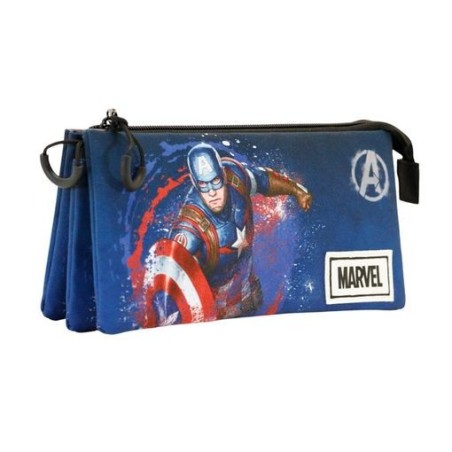 ESTUCHE TRIPLE MARVEL CAPITAN AMERICA