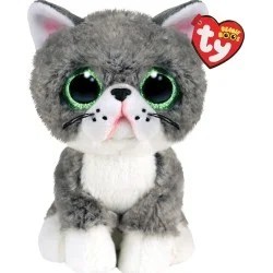 PELUCHE TY GATO GRIS (FREGUS)