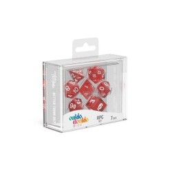 DADOS OAKIE DOAKIE DICE DADOS RPG-SET SPECKLED - ROJO