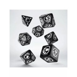 DADOS DRAGONS HEMATITE (7 UNIDADES) - Q WORKSHOP