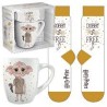 TAZA HARRY POTTER - CAJA REGALO TAZA Y CALCETÍN DOBBY (TALLA MUJER)