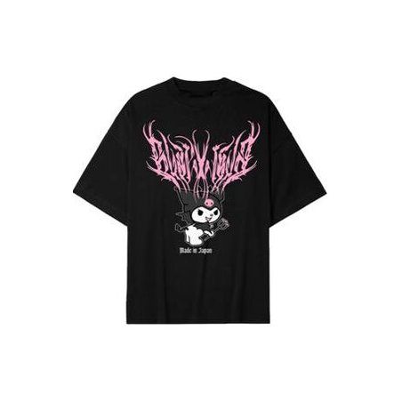 CAMISETA PINKSKULL KUROMI MADE IN JAPAN M/C NEGRA