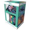 TAZA STITCH CAJA REGALO TAZA + POSAVASOS + LLAVERO