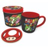 TAZA SUPER MARIO SET DE REGALO TAZA + POSAVASOS Y CAJA METALICA