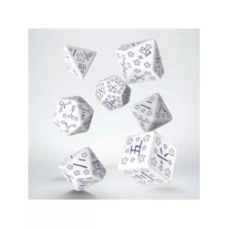 DADOS JAPONESES BLUE STAR LOTUS (7 UNIDADES) - Q WORKSHOP