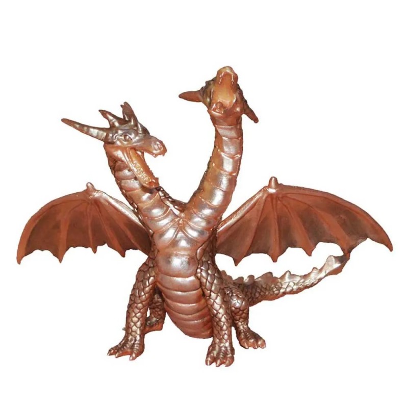FIGURA DRAGON 2 CABEZAS MARUKATSU ROSA PLATEADO