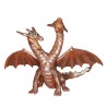 FIGURA DRAGON 2 CABEZAS MARUKATSU ROSA PLATEADO