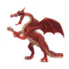 FIGURA DRAGON GRANDE ROJO