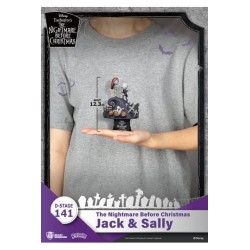 FIGURA DIORAMA D-STAGE DISNEY PESADILLA ANTES DE NAVIDAD "NBC" (JACK & SALLY)