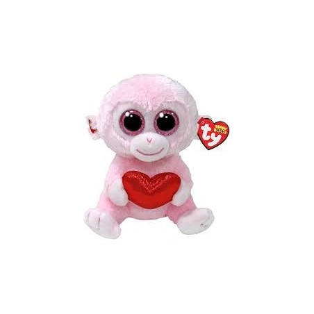 PELUCHE TY - MONO CON CORAZON  - GIGI