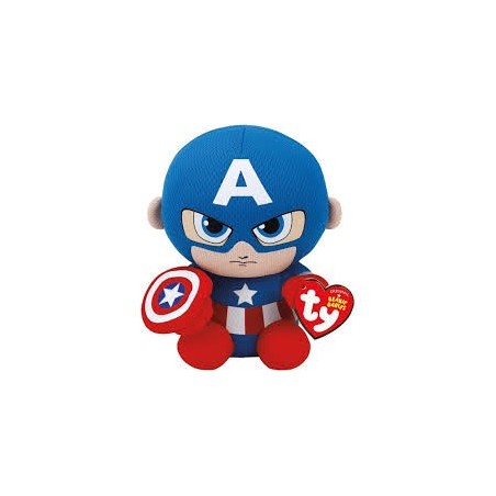 PELUCHE TY - MARVEL - CAPITAN AMERICA