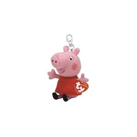 PELUCHE TY LLAVERO PEPPA PIG (PEPPA)
