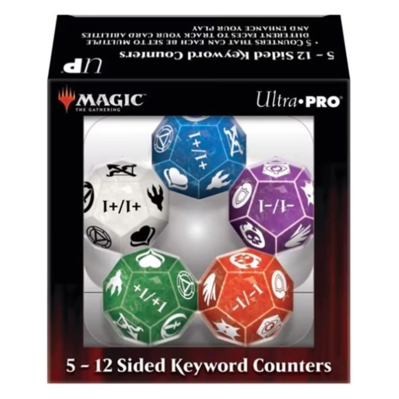 DADOS CONTADORES DE PALABRAS CLAVE 12 CARAS MAGIC THE GATHERING