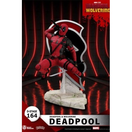 FIGURA DEADPOOL 3 DIORAMA PVC D-STAGE DEADPOOL 16 CM