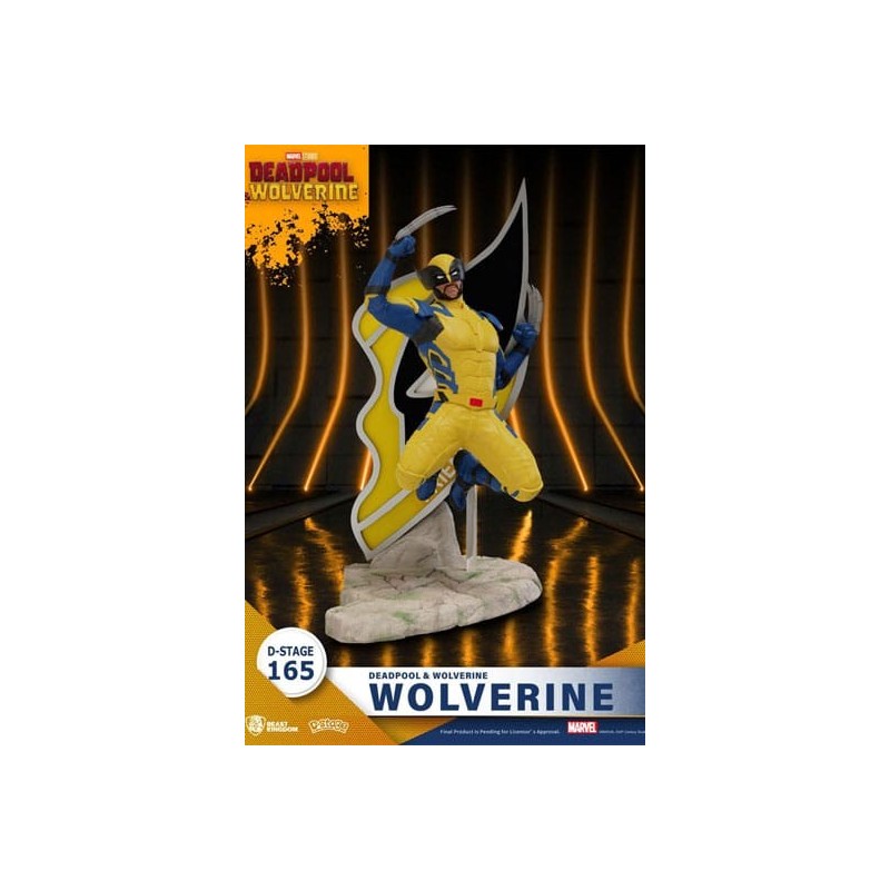FIGURA DEADPOOL 3 DIORAMA PVC D-STAGE WOLVERINE 16 CM