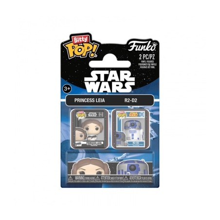 BITTY POP! STAR WARS (PACK 2 UD. PRINCESS LEIA & R2-D2)