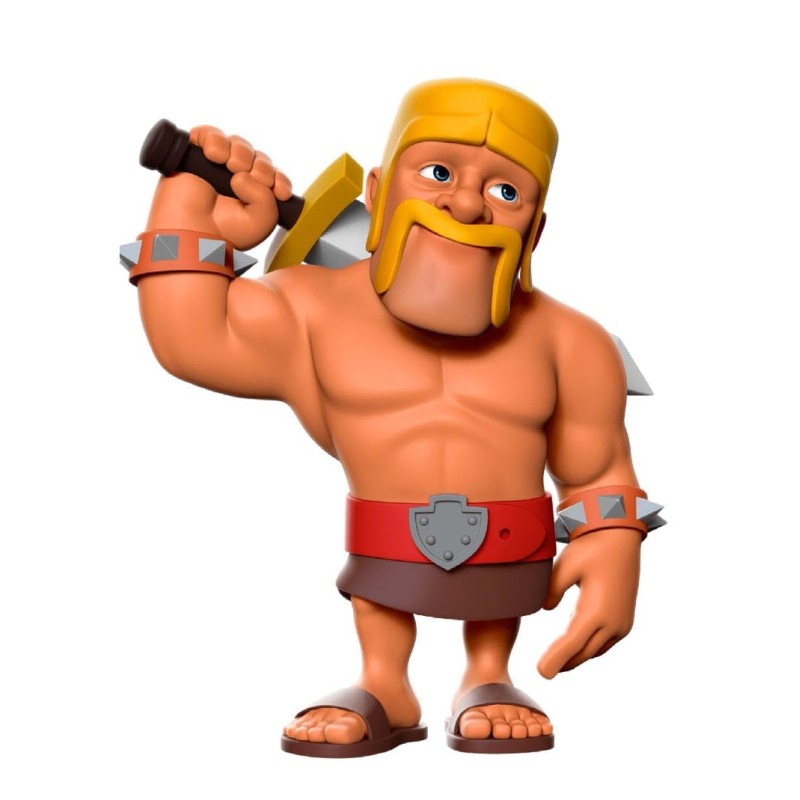 THE WORLD OF CLASH FIGURA MINIX CLASH OF CLANS BÁRBARO