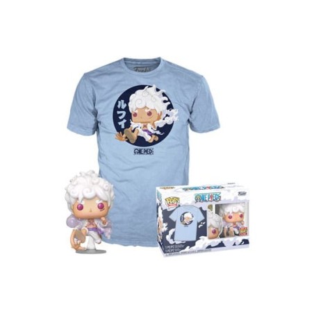 CAMISETA + FUNKO ONE PIECE (LUFFY GEAR FIVE)  TALLA L