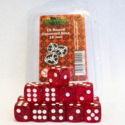 DADOS COLORES 6 CARAS (15 UNIDADES) COLOR ROJO BLACKFIRE