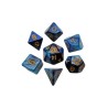 FANROLL MINI PACK DE DADOS BLUE/LIGHT BLUE WITH GOLD NUMBERS (7)