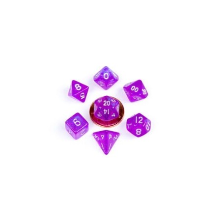 FANROLL MINI PACK DE DADOS STARDUST PURPLE (7)
