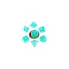 FANROLL MINI PACK DE DADOS STARDUST TURQUOISE (7)