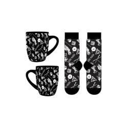 TAZA HARRY POTTER SET TAZA Y CALCETINES